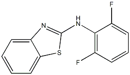 N-(2,6-difluorophenyl)-1,3-benzothiazol-2-amine 结构式