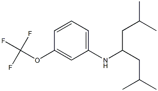 N-(2,6-dimethylheptan-4-yl)-3-(trifluoromethoxy)aniline 结构式