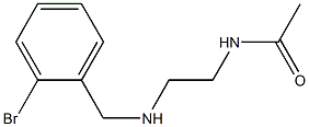 N-(2-{[(2-bromophenyl)methyl]amino}ethyl)acetamide 结构式