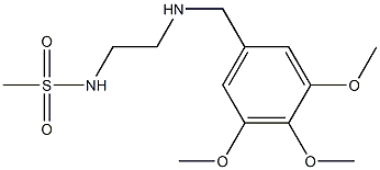 N-(2-{[(3,4,5-trimethoxyphenyl)methyl]amino}ethyl)methanesulfonamide 结构式