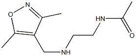 N-(2-{[(3,5-dimethyl-1,2-oxazol-4-yl)methyl]amino}ethyl)acetamide 结构式