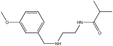 N-(2-{[(3-methoxyphenyl)methyl]amino}ethyl)-2-methylpropanamide 结构式