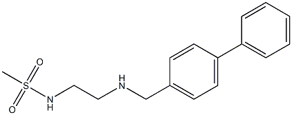 N-(2-{[(4-phenylphenyl)methyl]amino}ethyl)methanesulfonamide 结构式