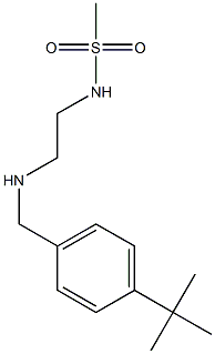 N-(2-{[(4-tert-butylphenyl)methyl]amino}ethyl)methanesulfonamide 结构式