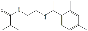 N-(2-{[1-(2,4-dimethylphenyl)ethyl]amino}ethyl)-2-methylpropanamide 结构式