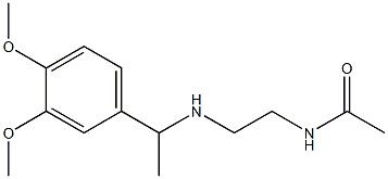 N-(2-{[1-(3,4-dimethoxyphenyl)ethyl]amino}ethyl)acetamide 结构式