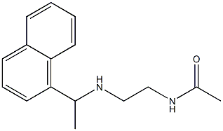 N-(2-{[1-(naphthalen-1-yl)ethyl]amino}ethyl)acetamide 结构式