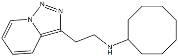 N-(2-{[1,2,4]triazolo[3,4-a]pyridin-3-yl}ethyl)cyclooctanamine 结构式