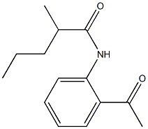 N-(2-acetylphenyl)-2-methylpentanamide 结构式