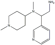 N-(2-amino-1-pyridin-3-ylethyl)-N-methyl-N-(1-methylpiperidin-4-yl)amine 结构式