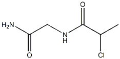 N-(2-amino-2-oxoethyl)-2-chloropropanamide 结构式