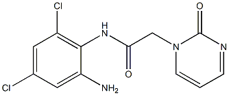 N-(2-amino-4,6-dichlorophenyl)-2-(2-oxo-1,2-dihydropyrimidin-1-yl)acetamide 结构式