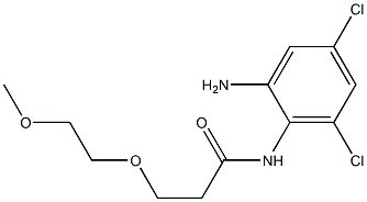 N-(2-amino-4,6-dichlorophenyl)-3-(2-methoxyethoxy)propanamide 结构式