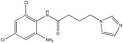 N-(2-amino-4,6-dichlorophenyl)-4-(1H-imidazol-1-yl)butanamide 结构式