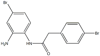 N-(2-amino-4-bromophenyl)-2-(4-bromophenyl)acetamide 结构式