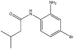 N-(2-amino-4-bromophenyl)-3-methylbutanamide 结构式