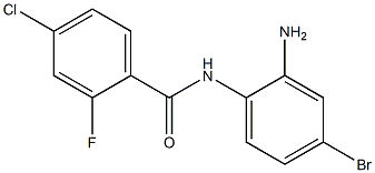 N-(2-amino-4-bromophenyl)-4-chloro-2-fluorobenzamide 结构式