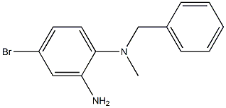 N-(2-amino-4-bromophenyl)-N-benzyl-N-methylamine 结构式