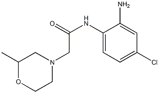 N-(2-amino-4-chlorophenyl)-2-(2-methylmorpholin-4-yl)acetamide 结构式