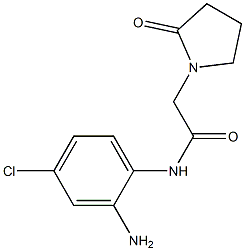 N-(2-amino-4-chlorophenyl)-2-(2-oxopyrrolidin-1-yl)acetamide 结构式