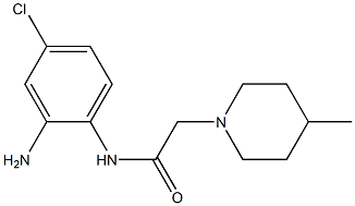 N-(2-amino-4-chlorophenyl)-2-(4-methylpiperidin-1-yl)acetamide 结构式