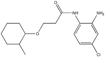 N-(2-amino-4-chlorophenyl)-3-[(2-methylcyclohexyl)oxy]propanamide 结构式