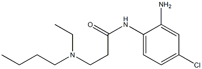 N-(2-amino-4-chlorophenyl)-3-[butyl(ethyl)amino]propanamide 结构式