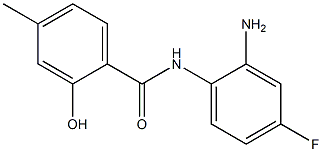 N-(2-amino-4-fluorophenyl)-2-hydroxy-4-methylbenzamide 结构式