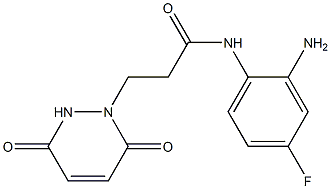 N-(2-amino-4-fluorophenyl)-3-(3,6-dioxo-3,6-dihydropyridazin-1(2H)-yl)propanamide 结构式