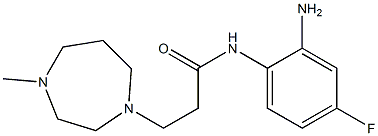 N-(2-amino-4-fluorophenyl)-3-(4-methyl-1,4-diazepan-1-yl)propanamide 结构式