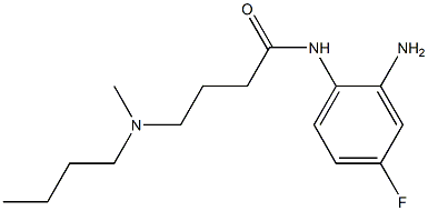 N-(2-amino-4-fluorophenyl)-4-[butyl(methyl)amino]butanamide 结构式