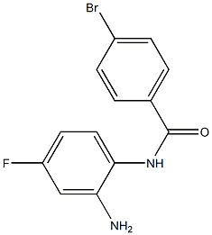 N-(2-amino-4-fluorophenyl)-4-bromobenzamide 结构式