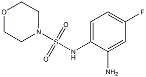 N-(2-amino-4-fluorophenyl)morpholine-4-sulfonamide 结构式