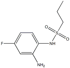 N-(2-amino-4-fluorophenyl)propane-1-sulfonamide 结构式