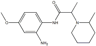 N-(2-amino-4-methoxyphenyl)-2-(2-methylpiperidin-1-yl)propanamide 结构式