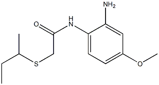 N-(2-amino-4-methoxyphenyl)-2-(butan-2-ylsulfanyl)acetamide 结构式