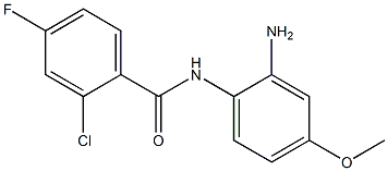 N-(2-amino-4-methoxyphenyl)-2-chloro-4-fluorobenzamide 结构式