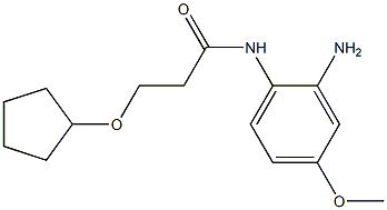 N-(2-amino-4-methoxyphenyl)-3-(cyclopentyloxy)propanamide 结构式