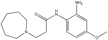 N-(2-amino-4-methoxyphenyl)-3-azepan-1-ylpropanamide 结构式