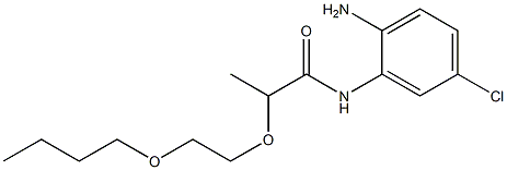 N-(2-amino-5-chlorophenyl)-2-(2-butoxyethoxy)propanamide 结构式