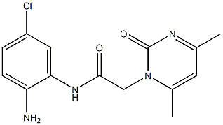 N-(2-amino-5-chlorophenyl)-2-(4,6-dimethyl-2-oxo-1,2-dihydropyrimidin-1-yl)acetamide 结构式