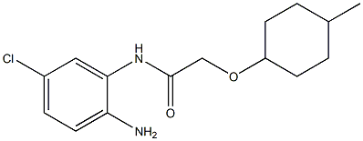 N-(2-amino-5-chlorophenyl)-2-[(4-methylcyclohexyl)oxy]acetamide 结构式