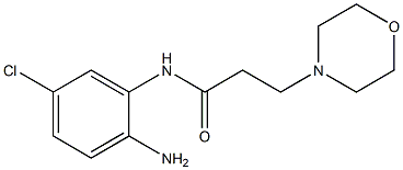 N-(2-amino-5-chlorophenyl)-3-morpholin-4-ylpropanamide 结构式