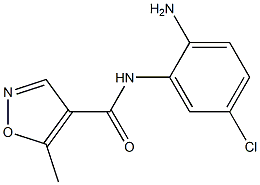 N-(2-amino-5-chlorophenyl)-5-methylisoxazole-4-carboxamide 结构式