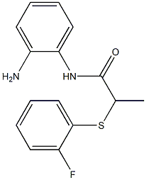 N-(2-aminophenyl)-2-[(2-fluorophenyl)sulfanyl]propanamide 结构式
