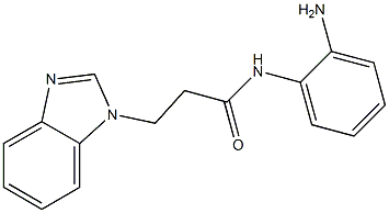 N-(2-aminophenyl)-3-(1H-benzimidazol-1-yl)propanamide 结构式