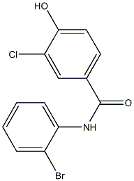 N-(2-bromophenyl)-3-chloro-4-hydroxybenzamide 结构式