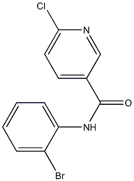 N-(2-bromophenyl)-6-chloropyridine-3-carboxamide 结构式