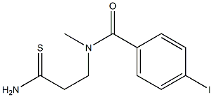 N-(2-carbamothioylethyl)-4-iodo-N-methylbenzamide 结构式