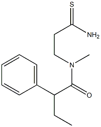 N-(2-carbamothioylethyl)-N-methyl-2-phenylbutanamide 结构式